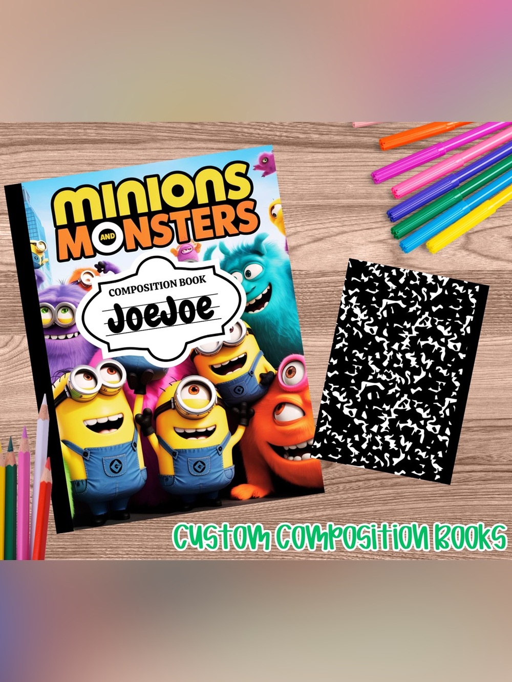 Custom Minion Composition Book